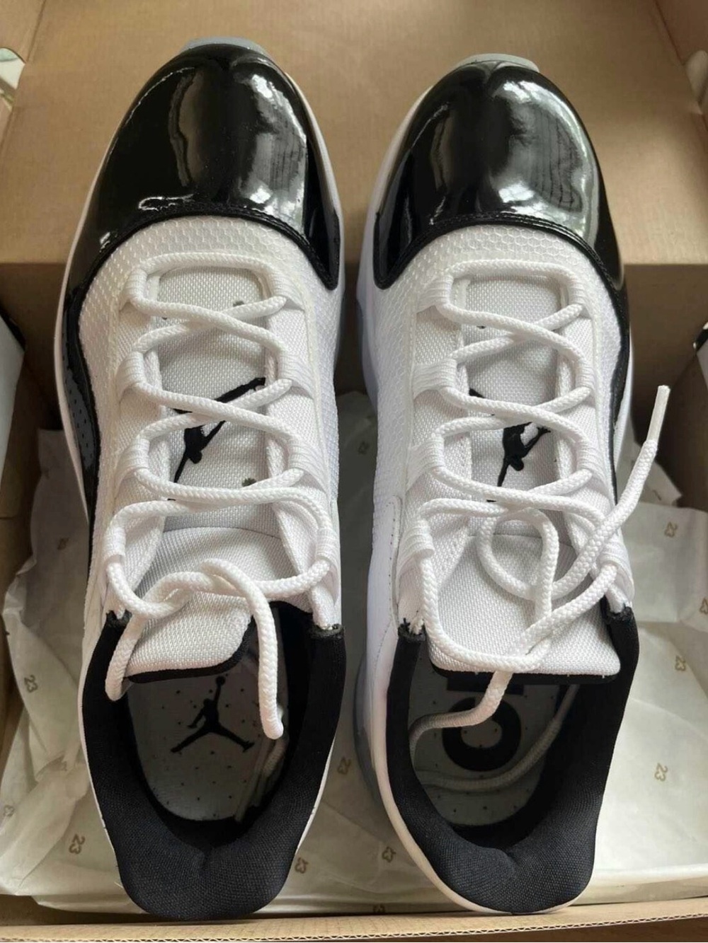 Mens White and Black Jordans